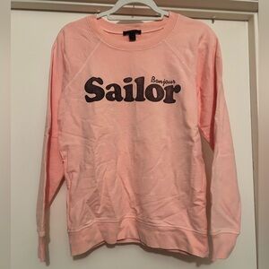 J. Crew Coral Sweatshirt